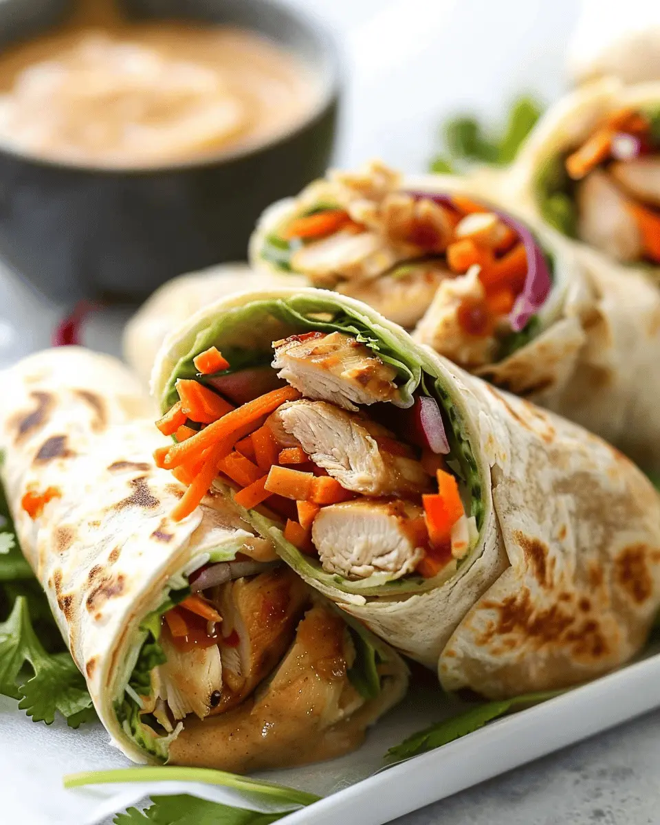 Thai Peanut Chicken Wraps: Easy Flavor-Packed Meal Idea