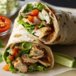High Protein Spicy Grilled Chicken Wraps!