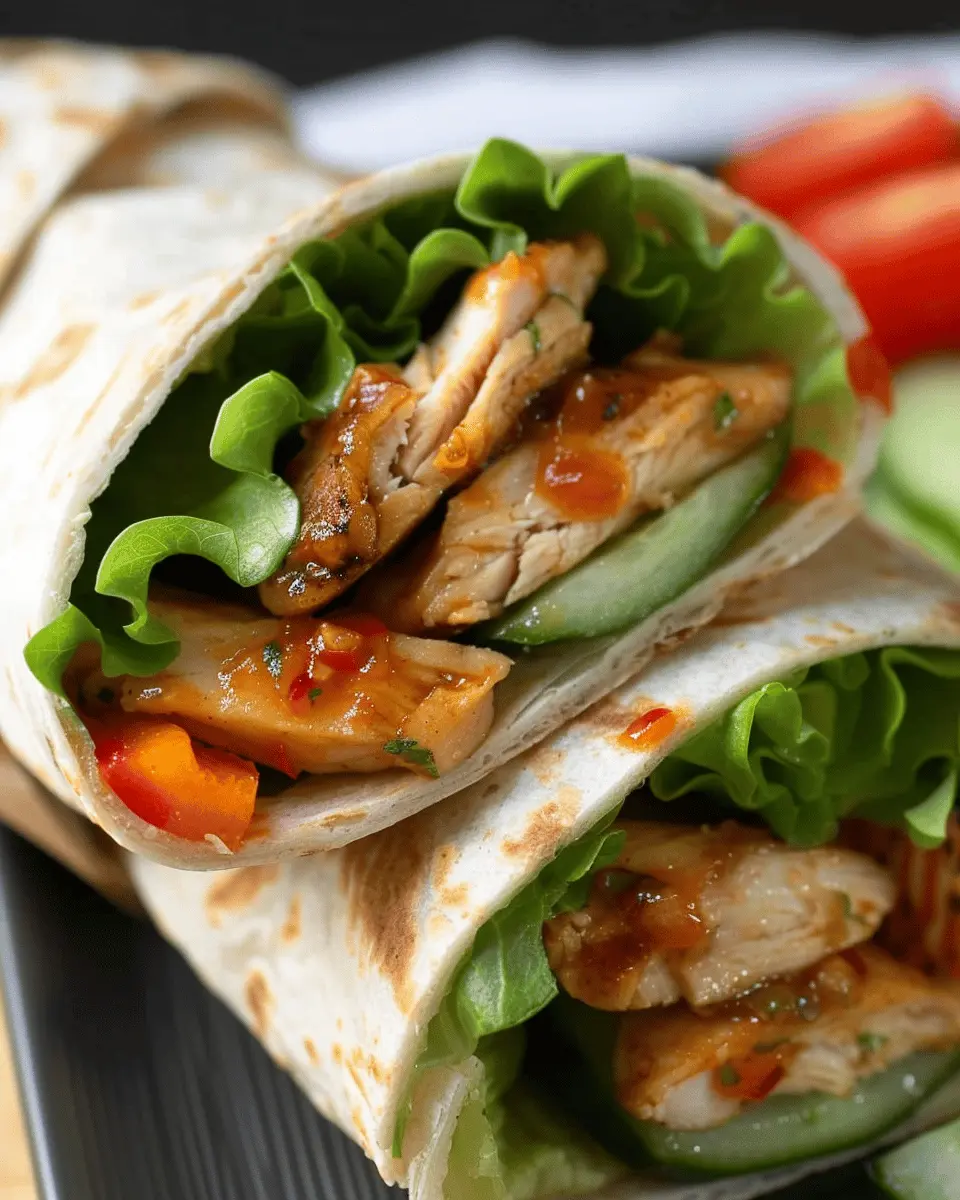 Sweet Chili Chicken Wraps: Easy Recipe for Flavorful Meals at Home