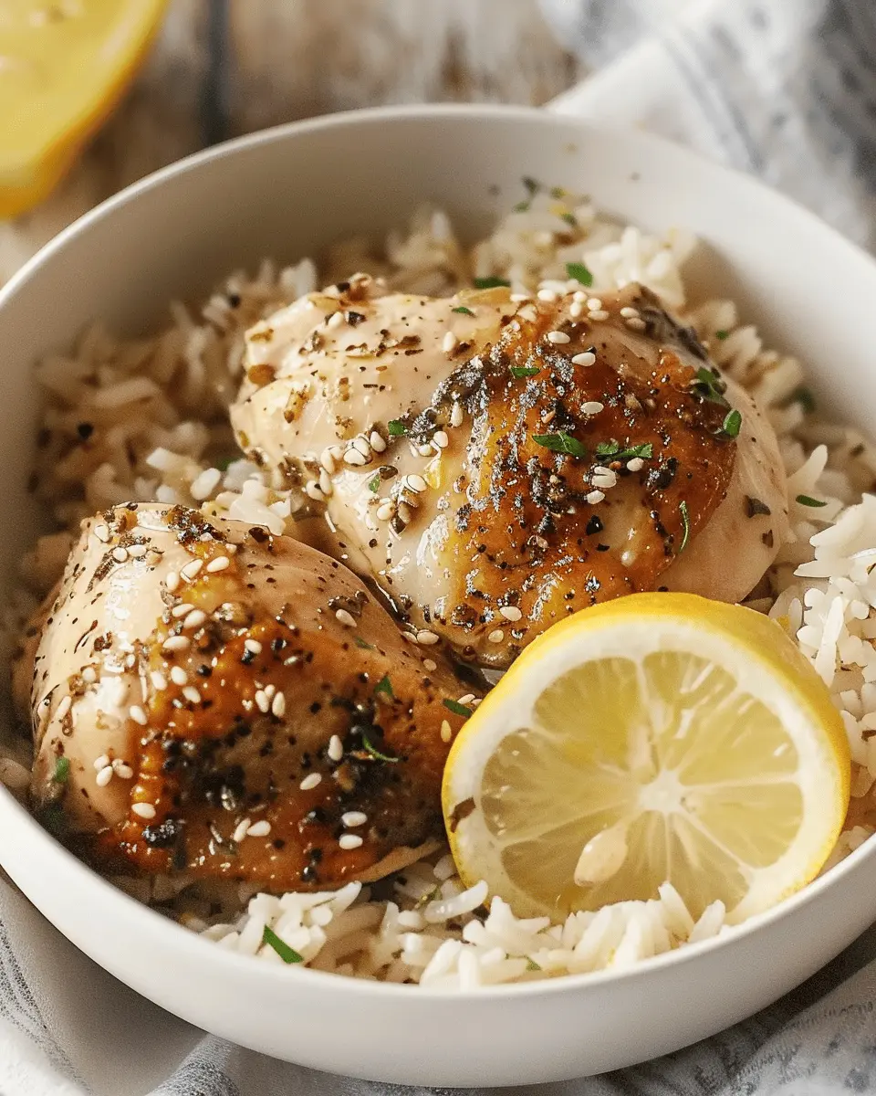 Slow Cooker Lemon Herb Chicken and Rice: A Famously Easy Delight