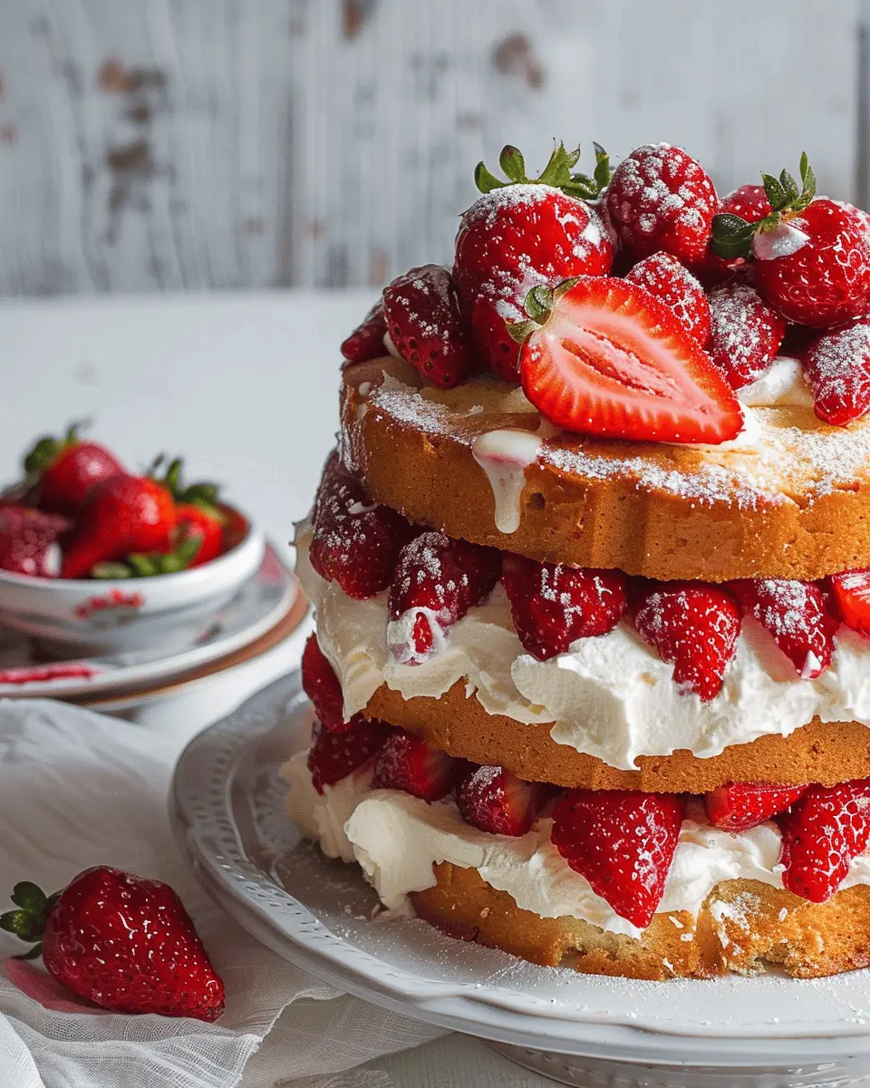 Strawberries and Cream Sponge Cake: The Best Indulgent Recipe