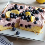 Lemon Blueberry Sheet Cake
