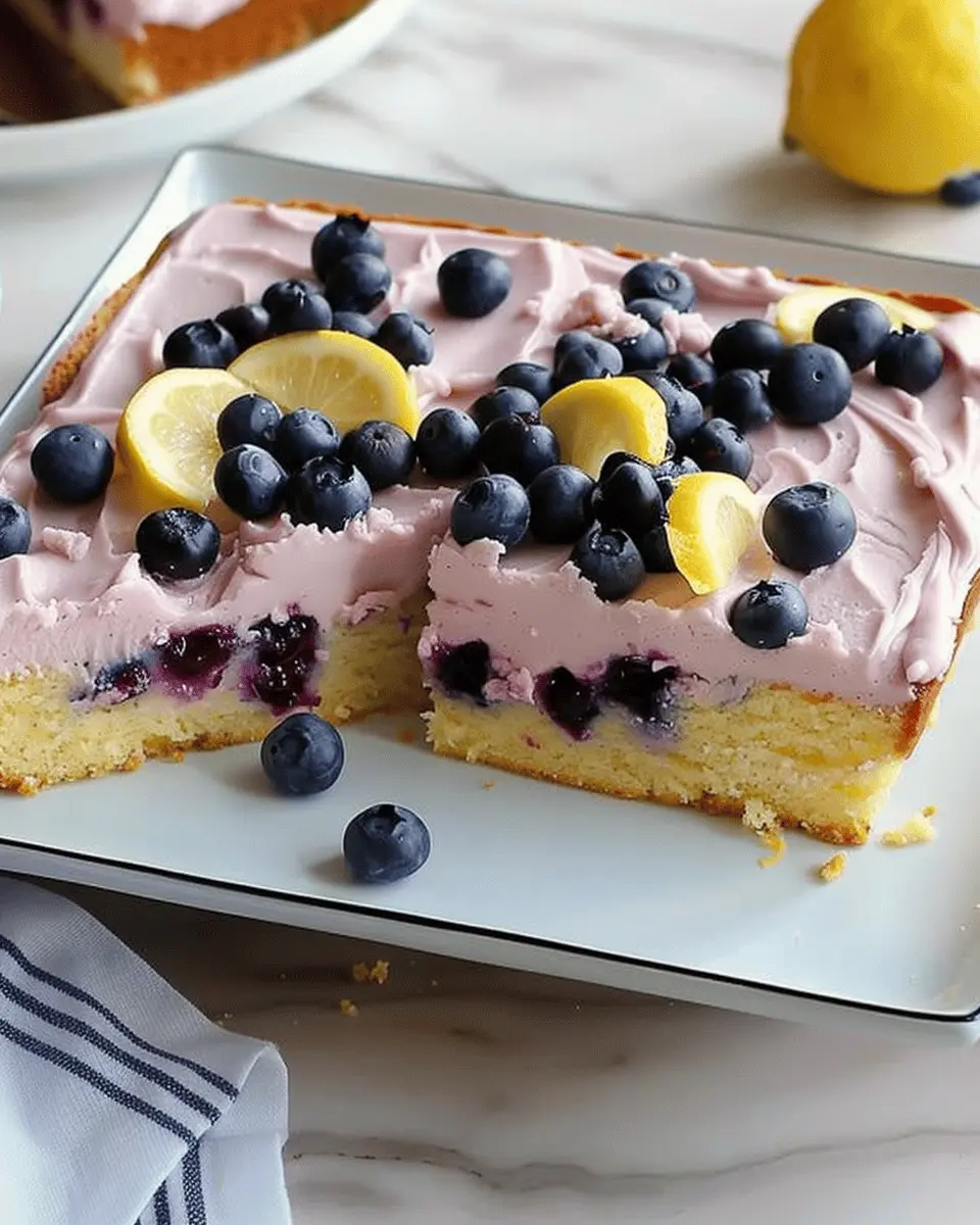 Lemon Blueberry Sheet Cake: Easy and Irresistibly Delicious