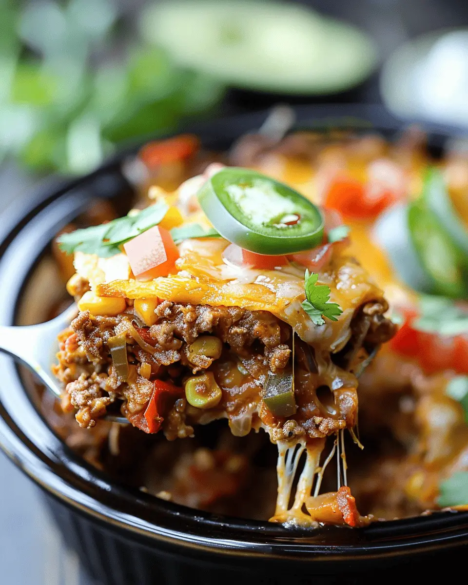 Crockpot Taco Casserole: Easy Comfort Food for Busy Nights