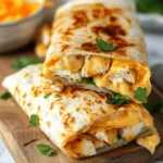 Ooey-Gooey Cheesy Garlic Chicken Wraps You’ll Devour