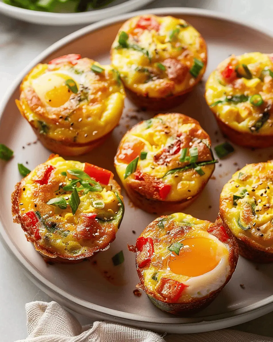 Breakfast Egg Muffins with Turkey Bacon and Chicken Ham Delight