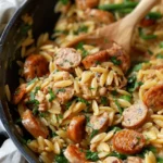 Creamy Chicken Sausage Orzo – Cozy One-Pot Meal