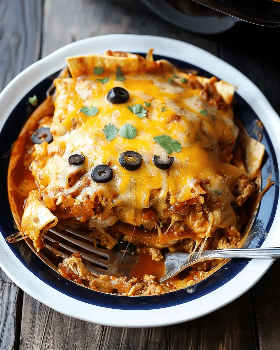 Crockpot Chicken Enchilada Casserole: Easy Family Dinner Delight