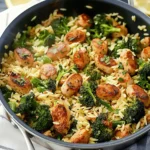 Chicken Sausage Broccoli Orzo – Easy, Wholesome & One-Pan Delicious!