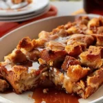 Boozy Bread Pudding with Whiskey Caramel Sauce