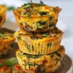 Veggie Egg Muffins (15g Protein Each)