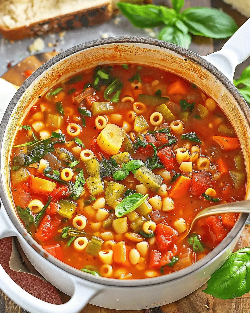 How to Make Minestrone Soup: Easy Recipe with Turkey Bacon and Chicken Ham