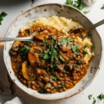 Vegan Lentil Mushroom Stew