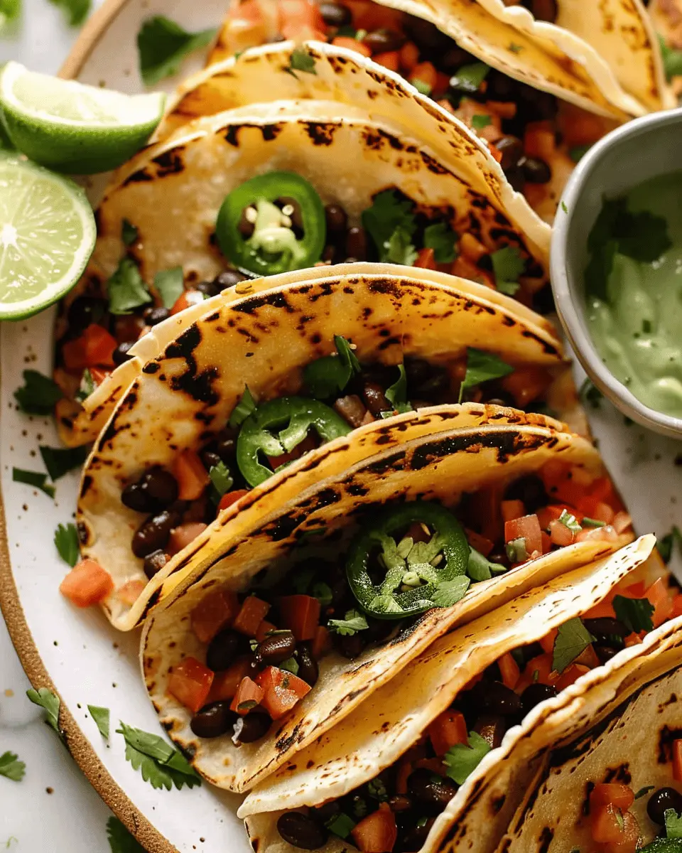 Quick and Easy Vegetarian Tacos: Crispy Black Beans You’ll Love