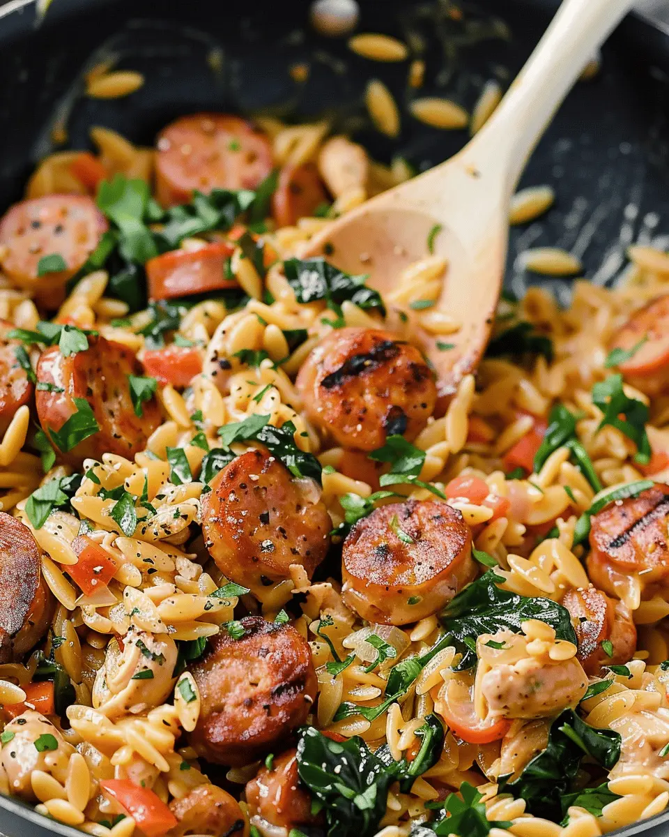 Irresistible Creamy Chicken Sausage Orzo: Easy Weeknight Delight