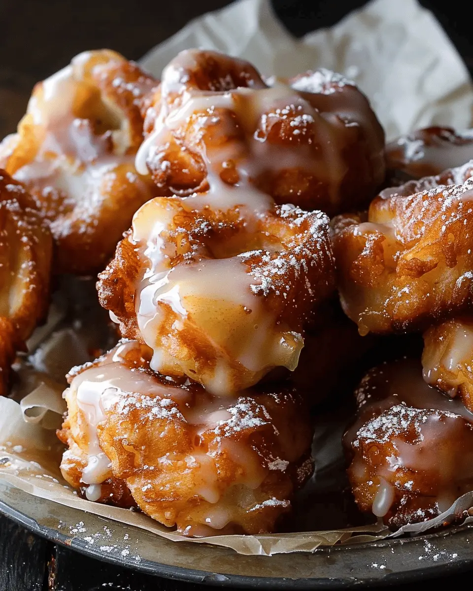 Baked Apple Fritters with Glaze: Easy Recipe for a Cozy Treat