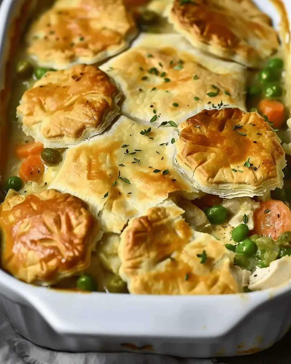Easy Chicken Pot Pie Casserole with Turkey Bacon Twist for Cozy Nights