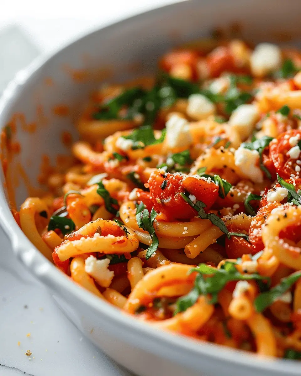 Spicy Tomato Feta Pasta: An Easy Indulgence for Cozy Nights