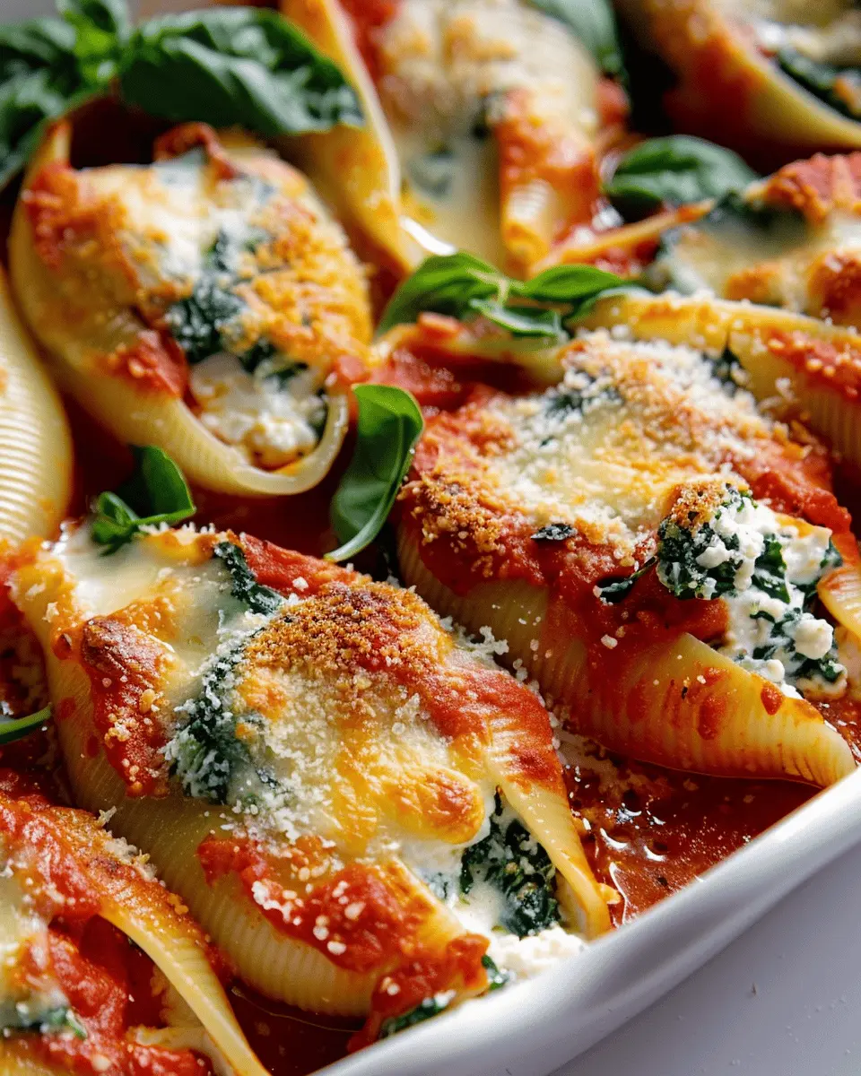 Easy Spinach and Ricotta Stuffed Shells for a Healthy Dinner Delight