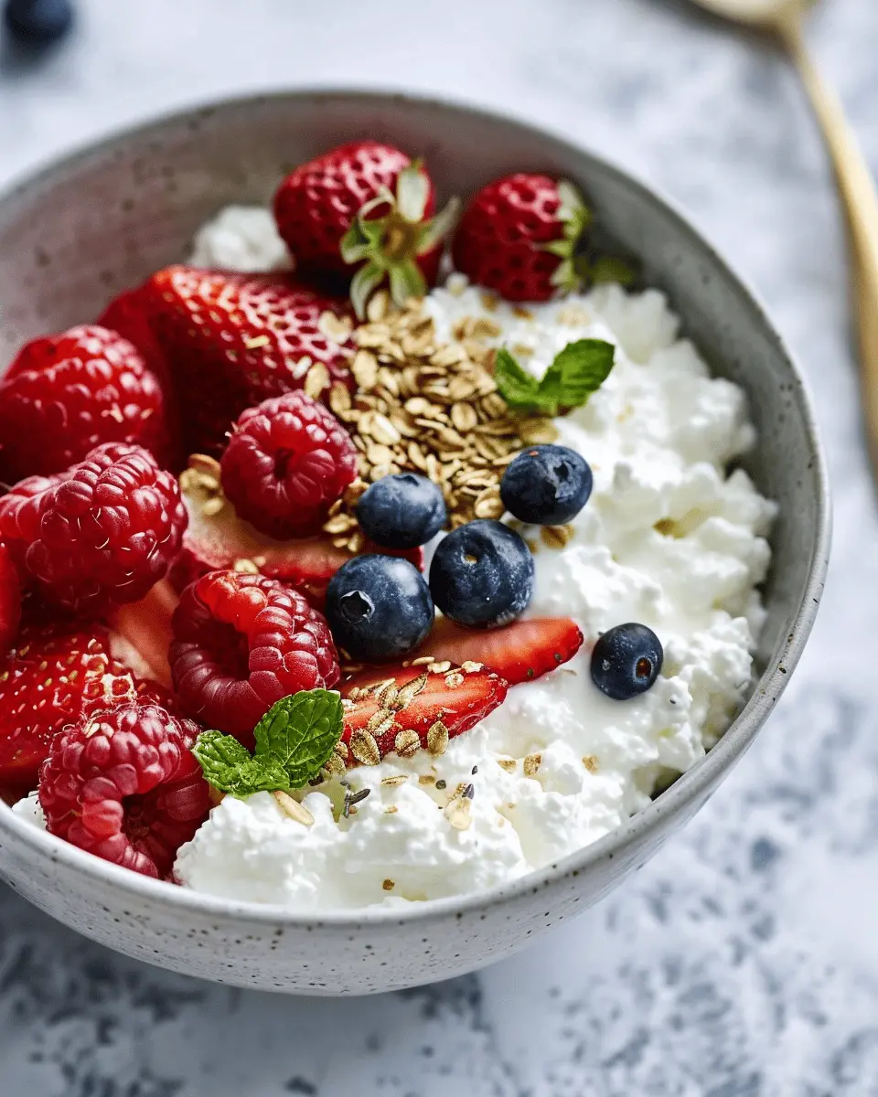 Cottage Cheese and Fruit Bowl: Easy Healthy Delight for You
