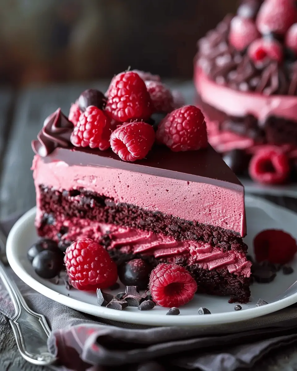 Indulge in Dark Chocolate Raspberry Mousse Cake: The Best Simple Dessert Recipe