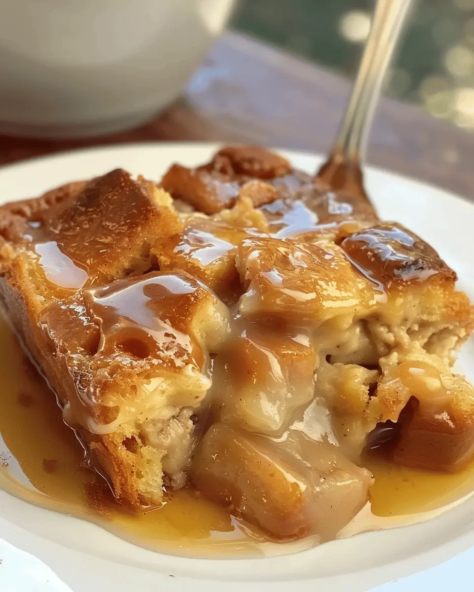 Grandma’s Old-Fashioned Bread Pudding: Indulgent Vanilla Sauce Delight