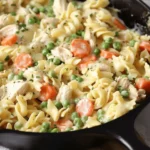 Chicken Pot Pie Noodle Skillet