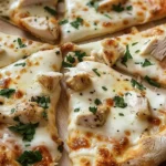 Garlic Chicken Alfredo Pizza
