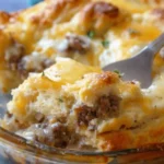 Biscuits and Gravy Breakfast Casserole