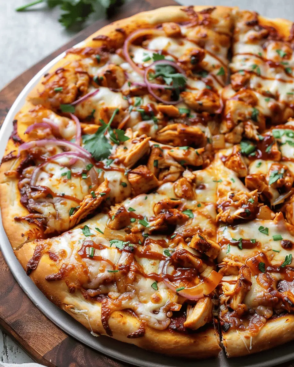 Cheesy BBQ Chicken Pizza: Indulgent Homemade Delight for All