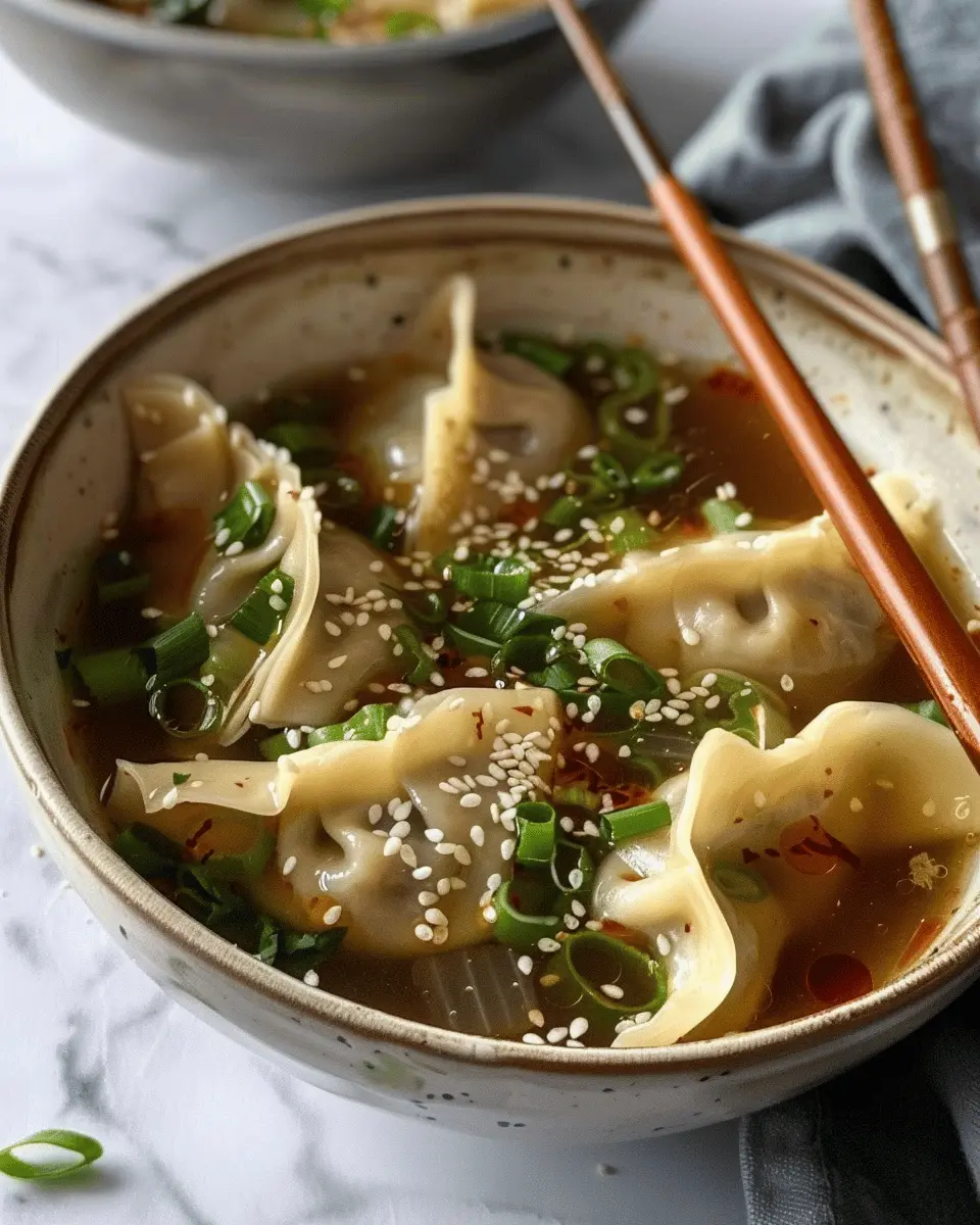 15 Minute Miso Dumpling Soup: Easy Comfort Food Delight