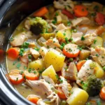 Low-Calorie Crockpot Chicken and Vegetable Stew