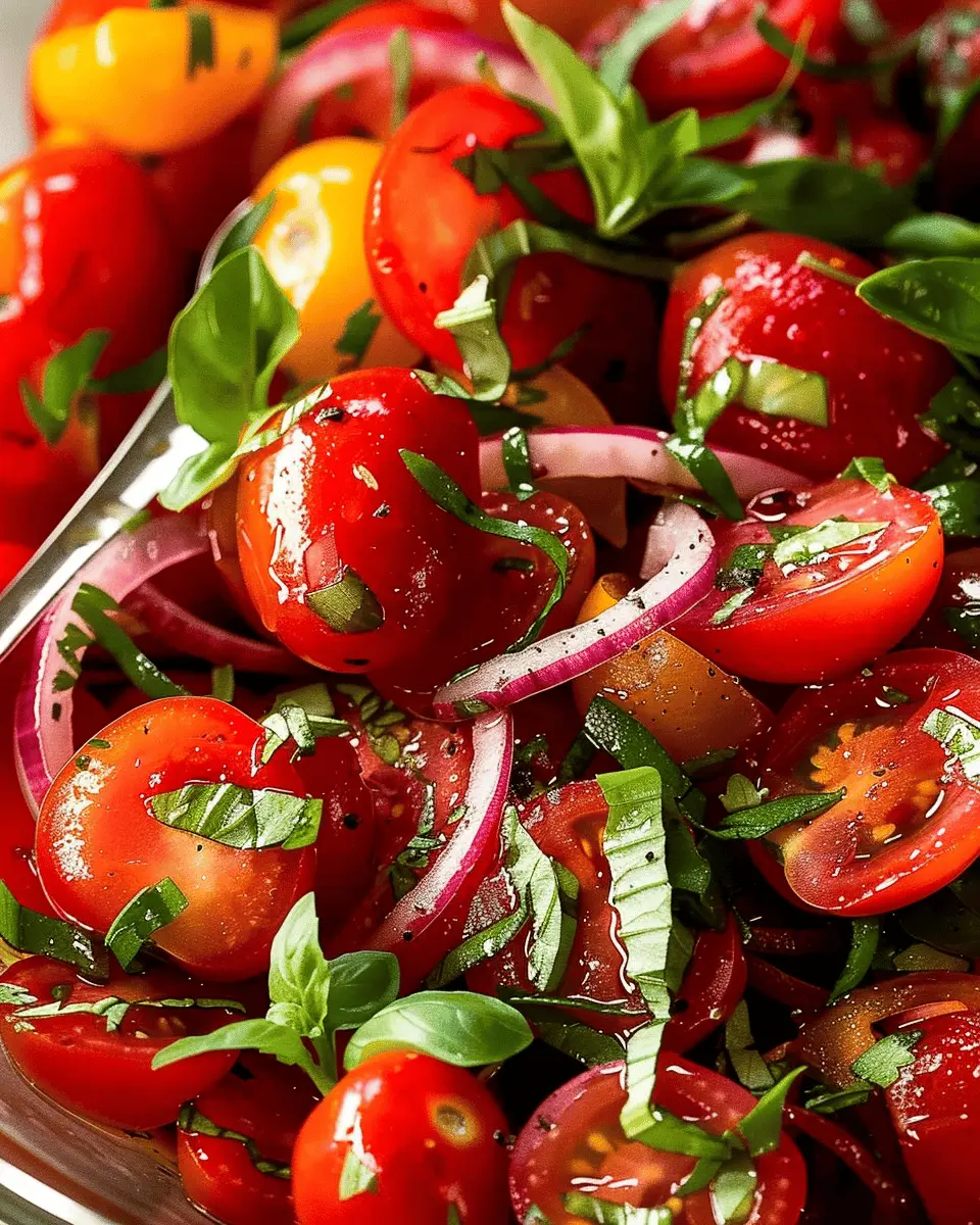 Cherry Tomato Salad: Refreshing & Easy Recipe with Turkey Bacon