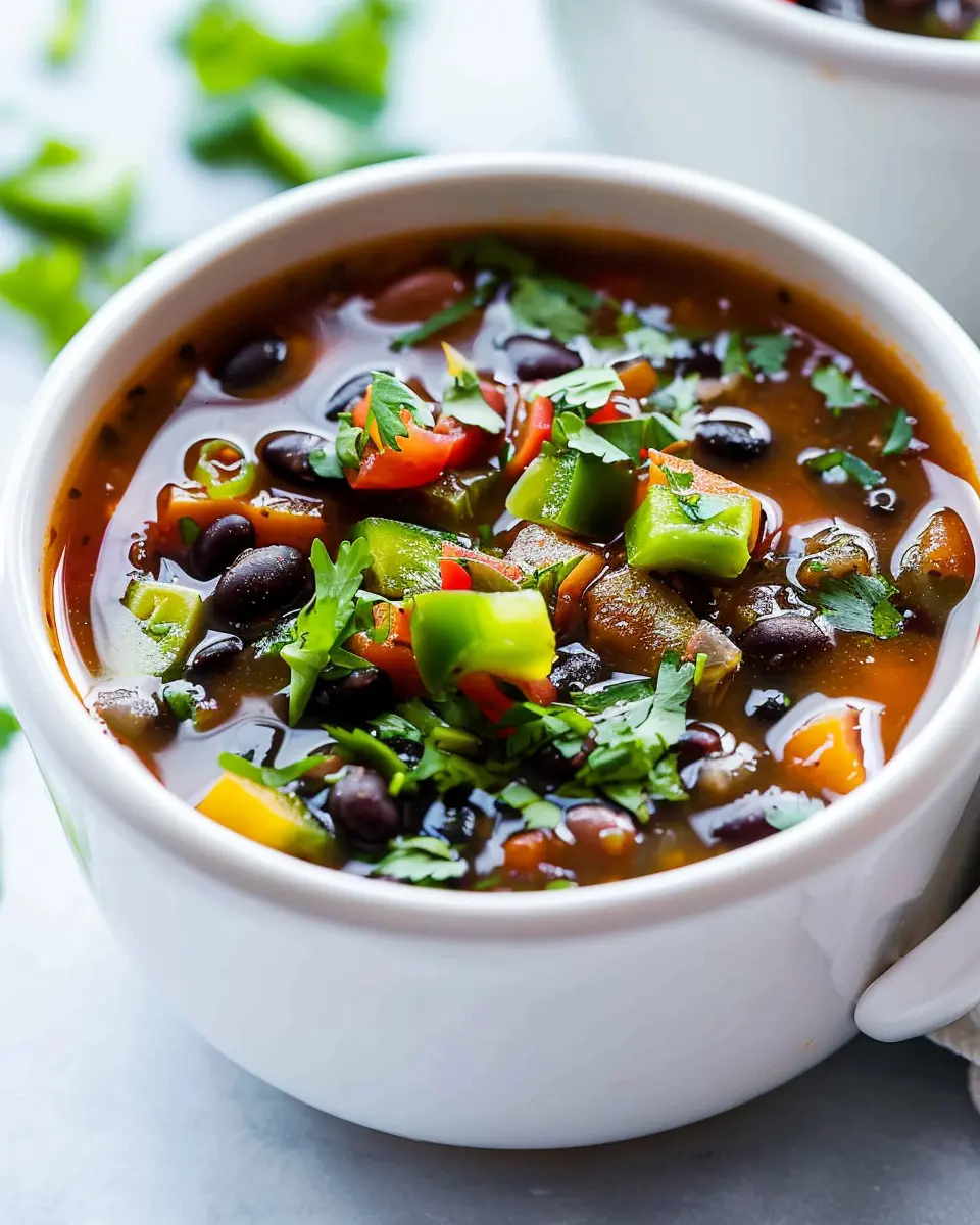 Crockpot Black Bean Soup: Easy Comfort with Turkey Bacon Delight
