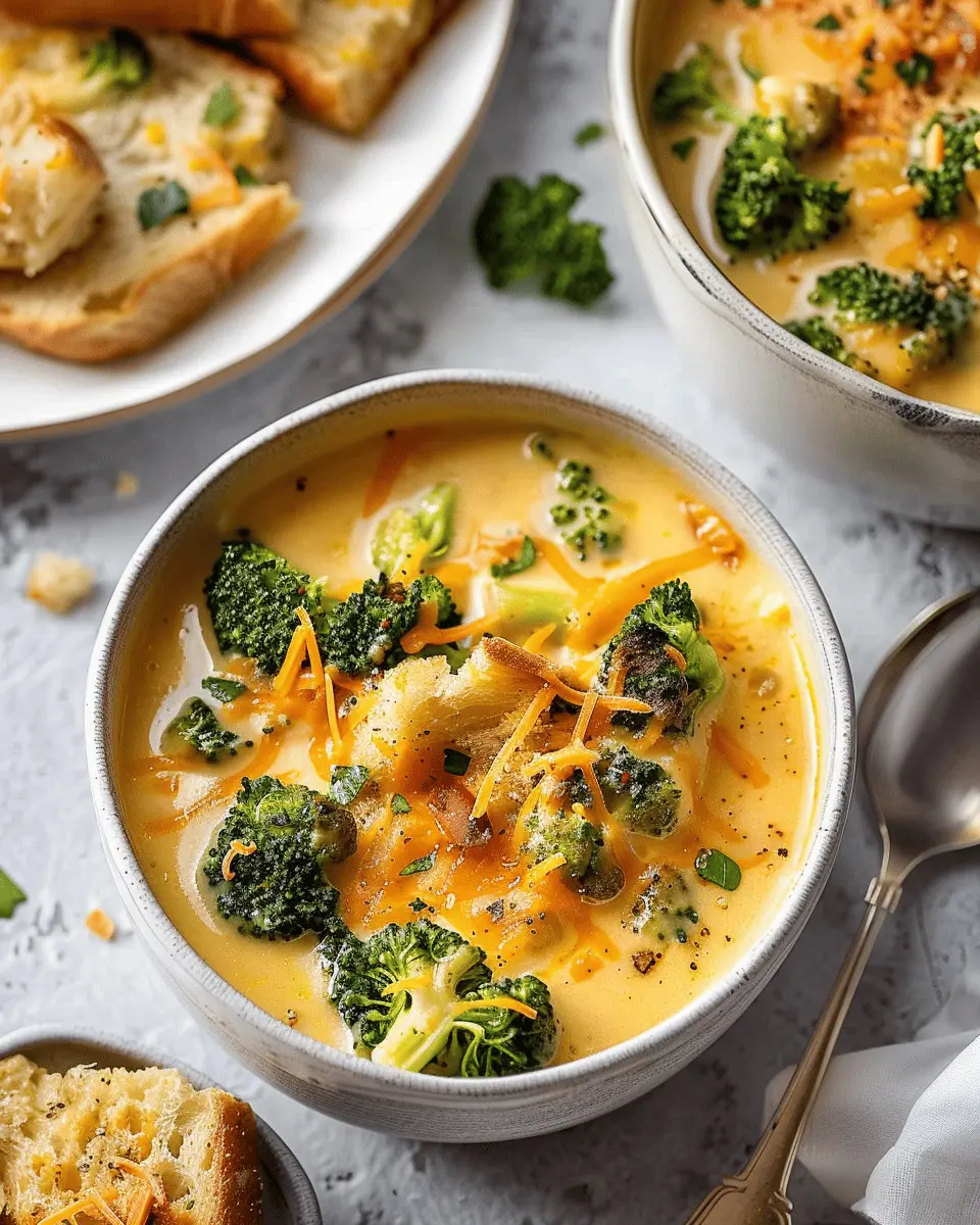 Broccoli Cheddar Soup: Easy and Indulgent Comfort Food Recipe