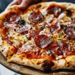 Delicious Salami Pizza