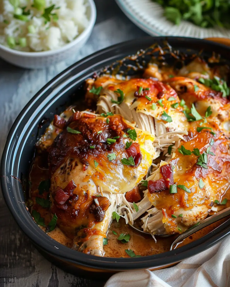 Crack Chicken in the Crock Pot: Easy Turkey Bacon Delight