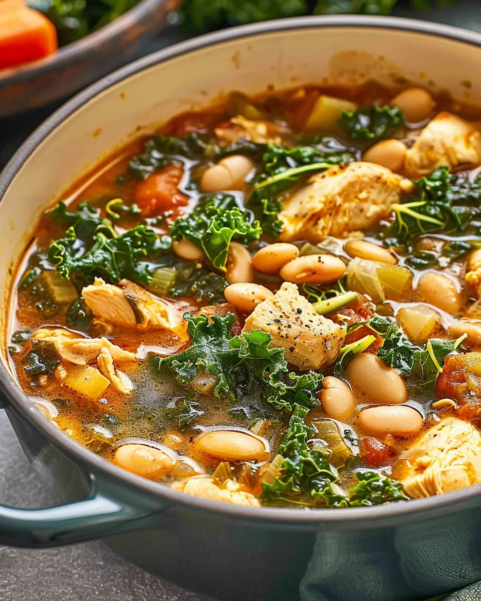 Chicken Kale White Bean Soup Recipe: A Comforting Healthy Delight