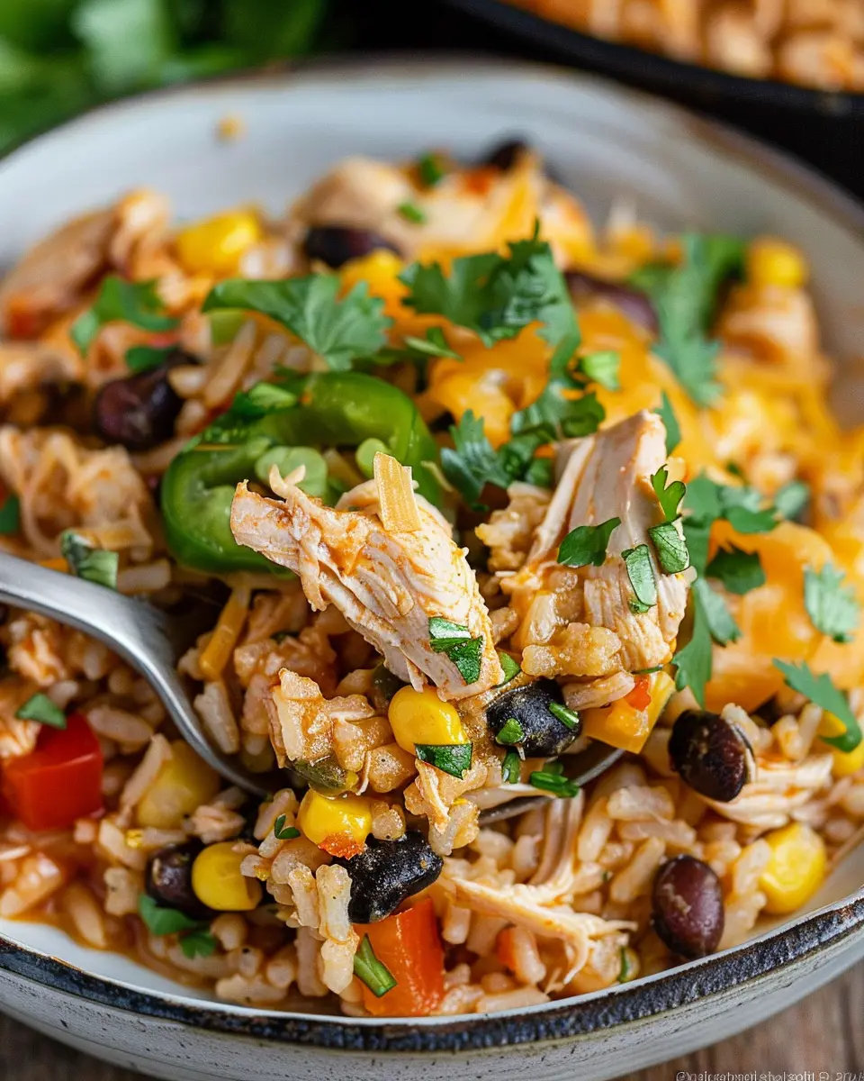 Southwest Crock Pot Chicken and Rice: Easy Comfort Food Delight