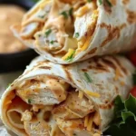 Cheesy Garlic Chicken Wraps