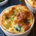 Spinach and Cheese Egg Soufflé