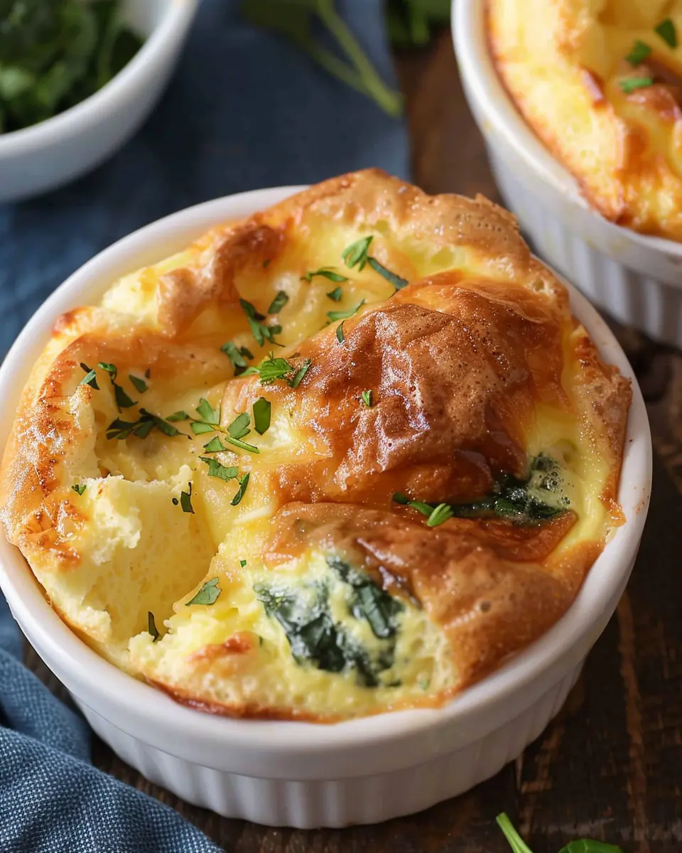 Spinach and Cheese Egg Soufflé: An Easy, Delightful Breakfast Idea