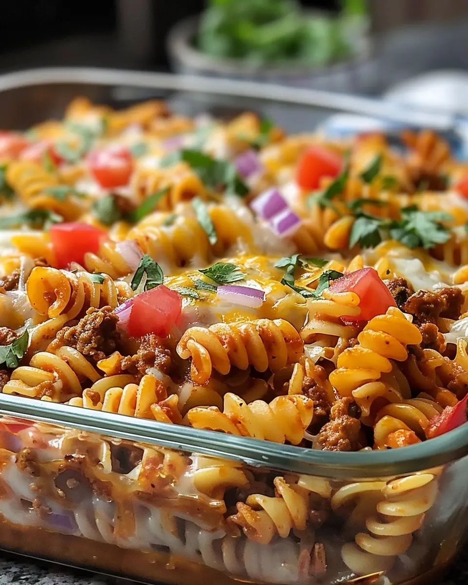 Loaded Taco Pasta Bake: The Best Indulgent Tex-Mex Comfort Food