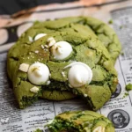 Brown Butter White Chocolate Matcha Cookies
