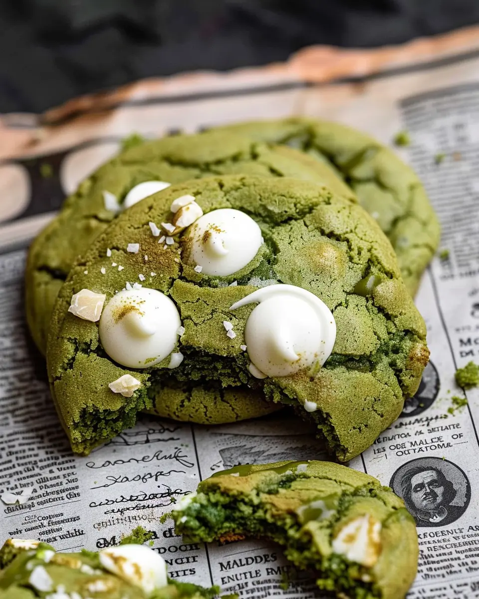 Brown Butter White Chocolate Matcha Cookies: A Delightful Treat