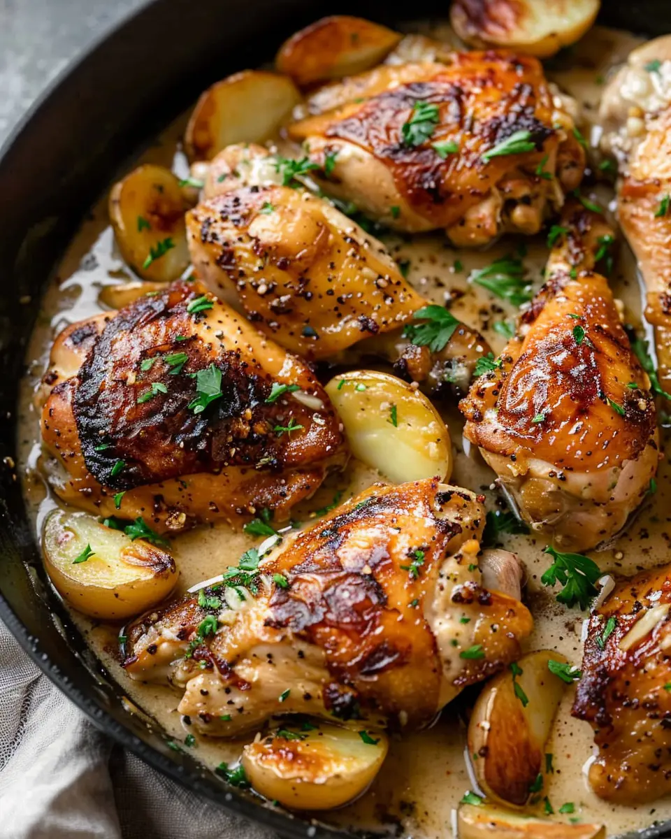Slow Cooker Parmesan Garlic Chicken: Easy, Comforting Dinner with Potatoes