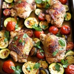 Sheet Pan Mediterranean Chicken & Zucchini