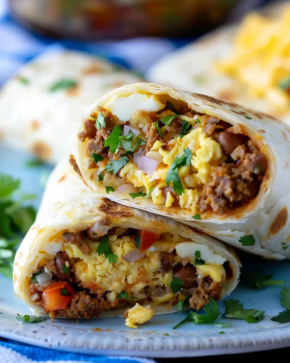 Make-Ahead Breakfast Burritos: Easy Recipe with Turkey Bacon and Chicken Ham