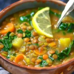 Easy Lemon Lentil Soup Recipe