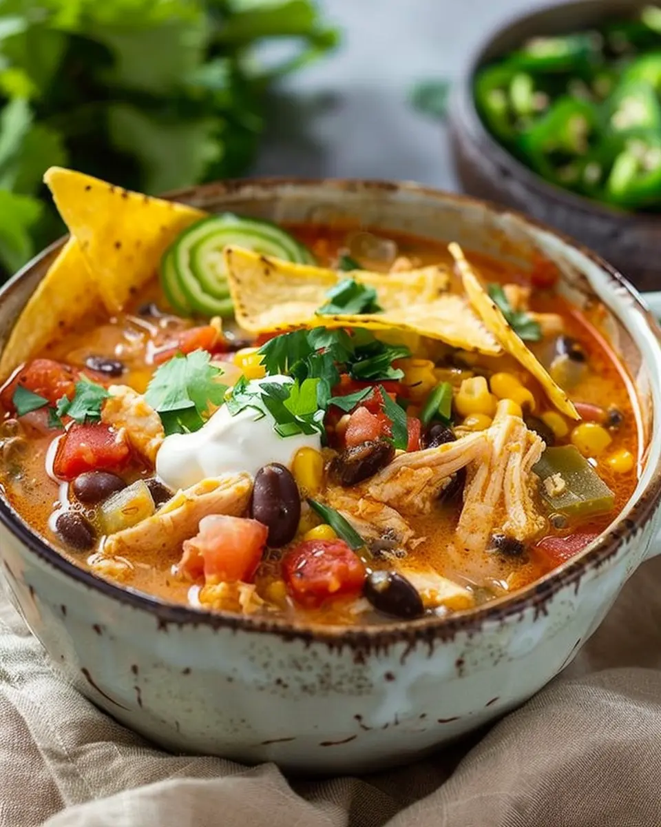 Slow Cooker Chicken Tortilla Soup – Easy Comfort Food Delight